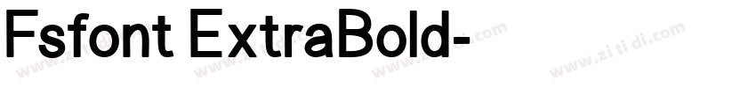 Fsfont ExtraBold字体转换